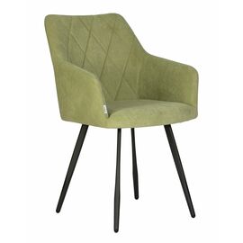 Стул обеденный DOBRIN ROBY, ЭМАЛЬ ЧЕРНЫЙ МУАР велюр Catania Forest | Интернет магазин мебели и декора LifeDekor