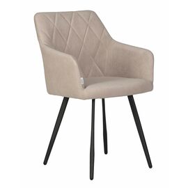 Стул обеденный DOBRIN ROBY, ЭМАЛЬ ЧЕРНЫЙ МУАР велюр Catania Humus | Интернет магазин мебели и декора LifeDekor