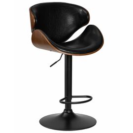 Стул барный DOBRIN KARTER BLACK, коричневый орех дерево (BWW), черный PU, Вариант: коричневый орех дерево (BWW), черный PU | Интернет магазин мебели и декора LifeDekor