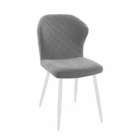 Стул DikLine 239М B22 GREY, ножки белые | Интернет магазин мебели и декора LifeDekor