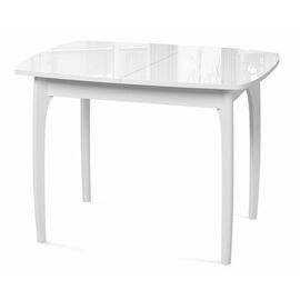 Стол DikLine М15 белый/стекло белое optiwhite | Интернет магазин мебели и декора LifeDekor