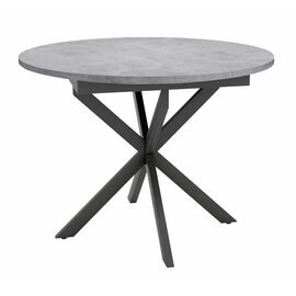 Стол Dikline RDB100X Бетон (ЛДСП EGGER)/Опоры XR черные | Интернет магазин мебели и декора LifeDekor