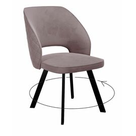 Стул DikLine 274 поворотный Z48 капучино, ножки черные | Интернет магазин мебели и декора LifeDekor