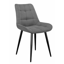 Стул DikLine 206М B22 GREY, ножки черные | Интернет магазин мебели и декора LifeDekor