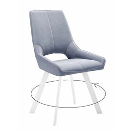 Стул DikLine 268 Z46 перламутр, ножки белые | Интернет магазин мебели и декора LifeDekor