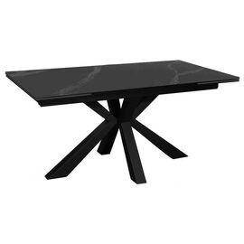 Стол DikLine SFE140 Керамика Черный мрамор/подстолье черное/опоры черные (2 уп.) | Интернет магазин мебели и декора LifeDekor