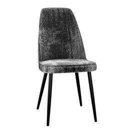 Стул DikLine 326 микровелюр M14 серый, ножки черные | Интернет магазин мебели и декора LifeDekor