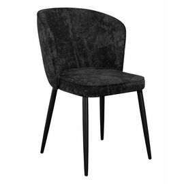 Стул DikLine 347 микровелюр M18 черный, ножки черные | Интернет магазин мебели и декора LifeDekor