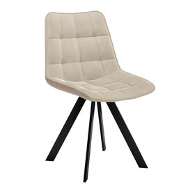 Стул DikLine 229 поворотный, B03 BEIGE, ножки черные | Интернет магазин мебели и декора LifeDekor