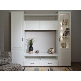 Гостиная «Лацио», Белый/Белое дерево | Интернет магазин мебели и декора LifeDekor