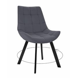 Стул DikLine 263 поворотный, B28 ANTRACITE, ножки черные | Интернет магазин мебели и декора LifeDekor