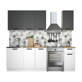 Кухонный гарнитур «Ника» Нео 1,8м, Антрацит/Белый | Интернет магазин мебели и декора LifeDekor