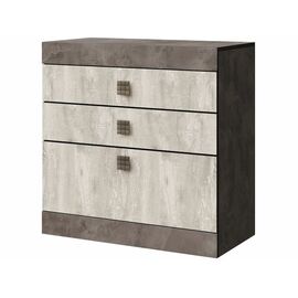 Комод «Лондон 3Я» КМК 0467.11, Оникс/Бетон пайн светлый | Интернет магазин мебели и декора LifeDekor