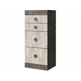 Комод «Лондон 4Я» КМК 0467.22, Оникс/Бетон пайн светлый | Интернет магазин мебели и декора LifeDekor