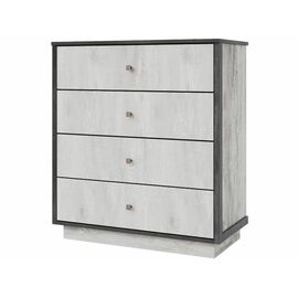 Комод «Тиффани 4Я» КМК 0880.4, Бетон пайн светлый/ Дуб шале графит | Интернет магазин мебели и декора LifeDekor