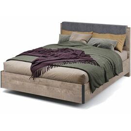 Кровать «Стокгольм» 160 МИ без основания под матрас, Дуб гранж песочный | Интернет магазин мебели и декора LifeDekor