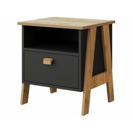 Тумба «Скандинавия» КМК 0905.9, Антрацит/Дуб Наварра | Интернет магазин мебели и декора LifeDekor