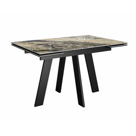 Стол DikLine SKM120 Керамика Amadeus/подстолье черное/опоры черные | Интернет магазин мебели и декора LifeDekor
