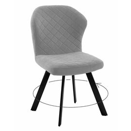 Стул DikLine 339 поворотный B22 GREY, ножки черные | Интернет магазин мебели и декора LifeDekor