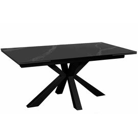 Стол DikLine SFE160 Керамика Черный мрамор/подстолье черное/опоры черные (2 уп.) | Интернет магазин мебели и декора LifeDekor