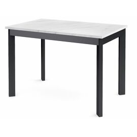Стол Dikline L110 Мрамор белый (ЛДСП EGGER)/Опоры черный | Интернет магазин мебели и декора LifeDekor
