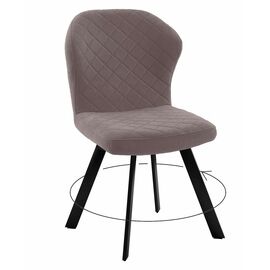 Стул DikLine 339 поворотный B5 LATTE, ножки черные | Интернет магазин мебели и декора LifeDekor