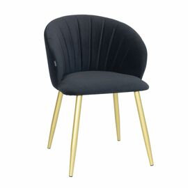 Стул Paola графит, матовое золото, на поворотном механизме | Интернет магазин мебели и декора LifeDekor