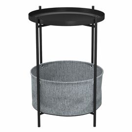 Стол журнальный Берген рогожка 82/39/черный муар | Интернет магазин мебели и декора LifeDekor