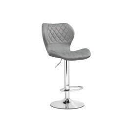 Барный стул Porch chrome / gray | Интернет магазин мебели и декора LifeDekor