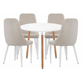 Обеденная группа Уин 80 white / beige | Интернет магазин мебели и декора LifeDekor