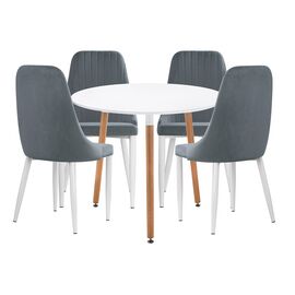 Обеденная группа Уин 80 white / gray | Интернет магазин мебели и декора LifeDekor