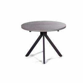 Стол круглый Corfu раздвижной  (100+40) камень темный | Интернет магазин мебели и декора LifeDekor