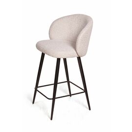 Стул полубарный Vito, букле серый / опора конус | Интернет магазин мебели и декора LifeDekor