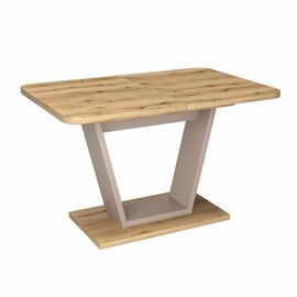 Стол обеденный Verona (120+40) дуб эвок прибрежный/глиняный серый | Интернет магазин мебели и декора LifeDekor