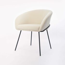Copy: Дизайнерский стул Elegans бежевый, основание металл черный | Интернет магазин мебели и декора LifeDekor