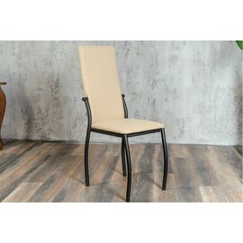 Кухонный стул SHADO Пекин бежевый на каркасе черный муар | Интернет магазин мебели и декора LifeDekor