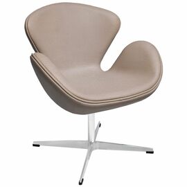 Кресло SWAN STYLE CHAIR латте, экокожа | Интернет магазин мебели и декора LifeDekor