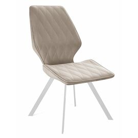 Стул DikLine 242M B03 BEIGE/ ножки белые | Интернет магазин мебели и декора LifeDekor