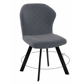 Стул DikLine 339 поворотный B28 ANTRACITE, ножки черные | Интернет магазин мебели и декора LifeDekor
