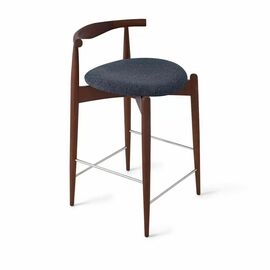 Стул Noble полубарный графит, опора бук коричневый | Интернет магазин мебели и декора LifeDekor