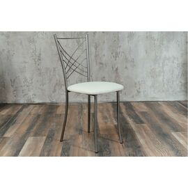 Кухонный стул SHADO Весна белый на каркасе бриллиант | Интернет магазин мебели и декора LifeDekor