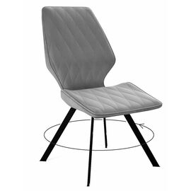 Стул DikLine 243 B22 GREY поворотный/ ножки черные | Интернет магазин мебели и декора LifeDekor