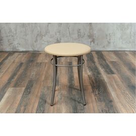 Кухонный табурет Shado Хокер бежевый, каркас бриллиант | Интернет магазин мебели и декора LifeDekor