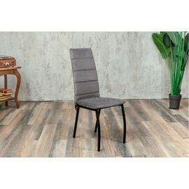 Кухонный стул SHADO Зевс серый велюр, черный каркас | Интернет магазин мебели и декора LifeDekor