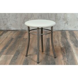 Кухонный табурет Shado Хокер белый, каркас бриллиант | Интернет магазин мебели и декора LifeDekor