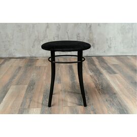 Кухонный табурет Shado Хокер черный велюр, каркас черный | Интернет магазин мебели и декора LifeDekor