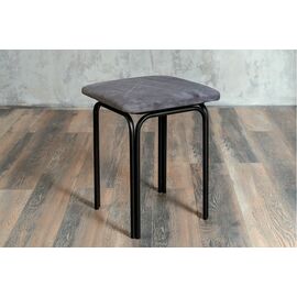 Табурет для кухни Shado 01 серый велюр, каркас черный | Интернет магазин мебели и декора LifeDekor