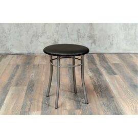 Кухонный табурет Shado Хокер черный, каркас бриллиант | Интернет магазин мебели и декора LifeDekor