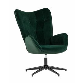 Кресло Филадельфия велюр изумрудный ножка черная | Интернет магазин мебели и декора LifeDekor