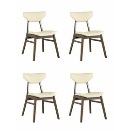 Стул обеденный TOR кремовый ПУ 4 шт. | Интернет магазин мебели и декора LifeDekor